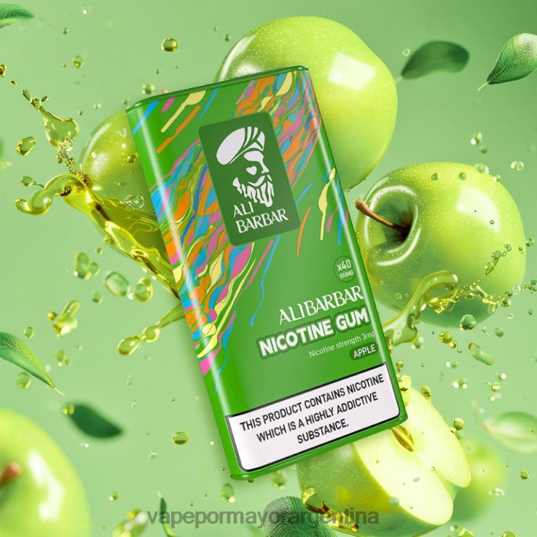 Vape Recargable - Alibarbar chicle de nicotina manzana 6262480