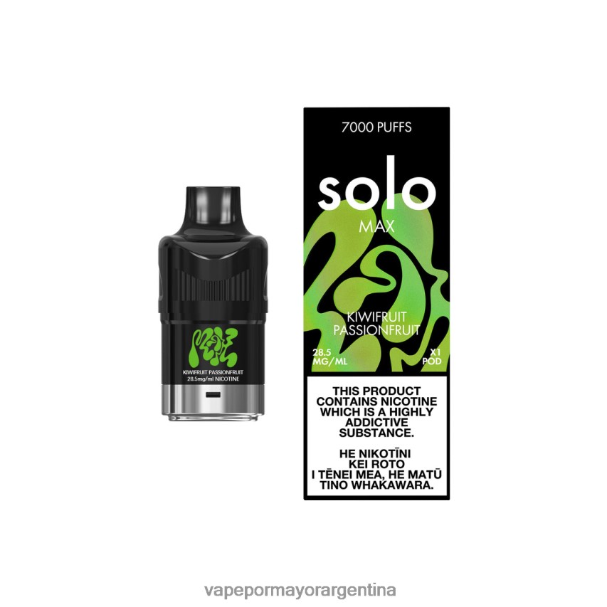 Vape Recargable - Solo MAX vaina kiwi maracuyá VT4J6290