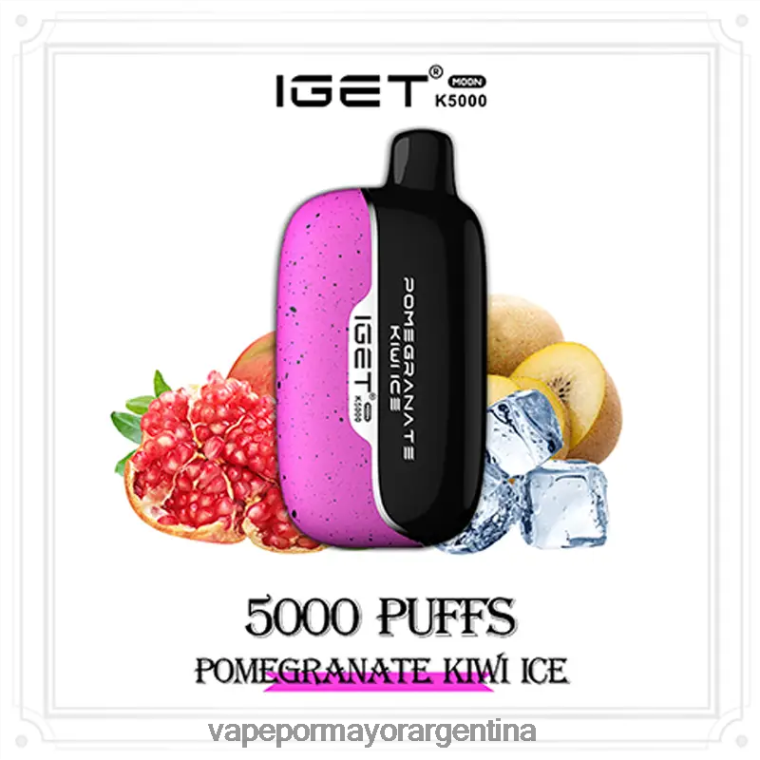 Distribuidor Vapeo Al Por Mayor - IGET Moon k5000 X6HR4V17 hielo de granada y kiwi Distribuidor Vapeo Al Por Mayor - IGET Moon k5000 X6HR4V17 hielo de granada y kiwi