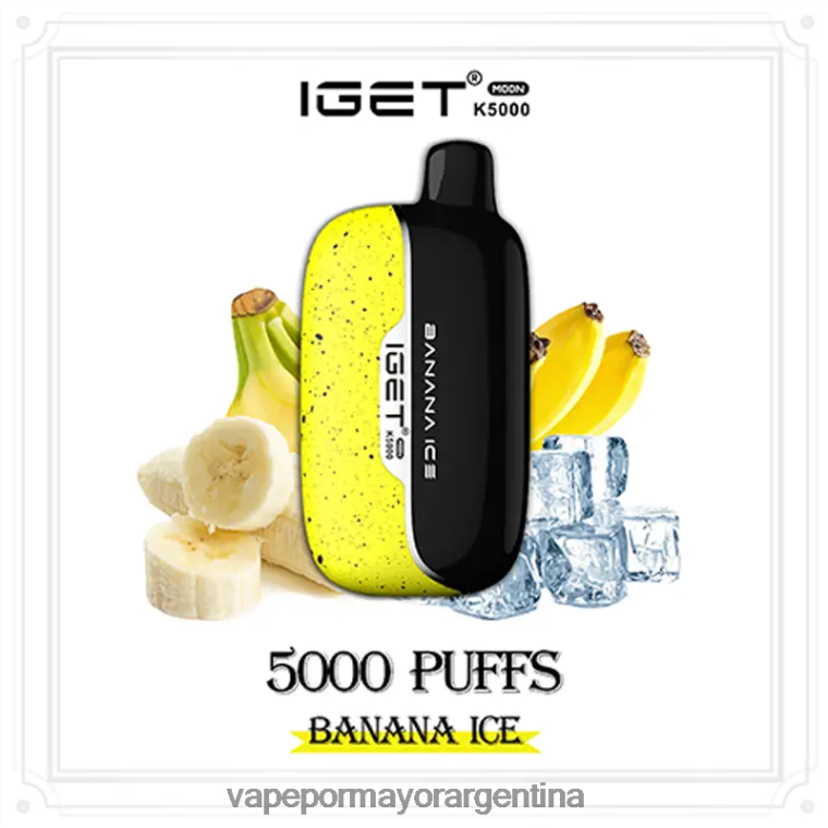 Vape Por Mayor Argentina - IGET Moon k5000 X6HR4V11 hielo de plátano Vape Por Mayor Argentina - IGET Moon k5000 X6HR4V11 hielo de plátano