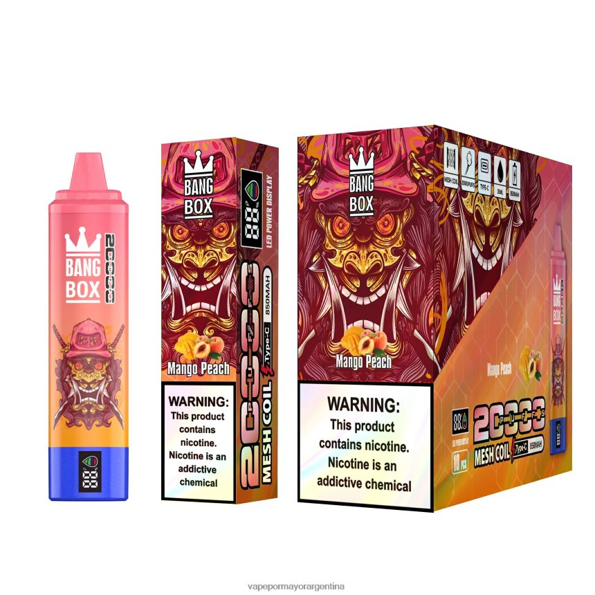 FDLPBF128 durazno mango - Vape Recargable Bang Box 20000