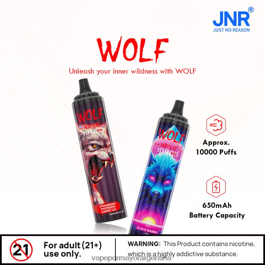 FDLPBF100 cereza azul - Vape Argentina JNR WOLF NIPLO