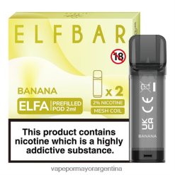 FDLPBF315 banana - Distribuidor Vapeo Al Por Mayor ELFBAR Elfa cápsula precargada - 2 ml - 20 mg (paquete de 2)