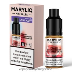 FDLPBF451 melocotón fresa sandía hielo - Vaporizador Al Por Mayor LOST MARY MARYLIQ sales nic - 10ml - 20mg