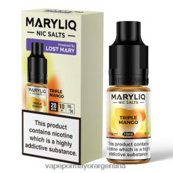 FDLPBF459 mango triple - Vape Por Mayor Argentina LOST MARY MARYLIQ sales nic - 10ml - 20mg