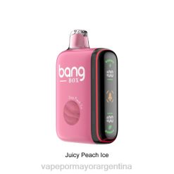 Productos De Vapeo Al Por Mayor - Bang Box Pantalla de potencia inteligente de 9000-18000 inhalaciones jugoso hielo de durazno 8B6029
