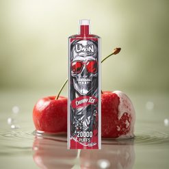 Uwin Shisha Hookah Crystal 20000 Puffs Cereza Hielo 0% nicotina 650 mAh