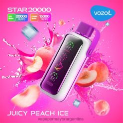 Vape Recargable - VOZOL STAR 20000 Z2TH810 jugoso hielo de durazno