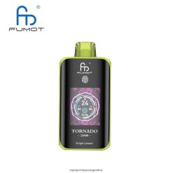 Vapeo Al Por Mayor - Fumot Tornado 25000 vaporizadores desechables uva limon T8PP446