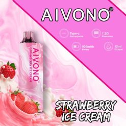 Venta De Vaporizadores Al Por Mayor - Aivono AIM GUN 7000 helado de fresa 02BD105
